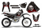 Preview: Bone Collector Schwarz mit Nummernfeldern für Honda XR400 1996-2004