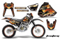 Preview: Firestorm Schwarz mit Nummernfeldern für Honda XR400 1996-2004
