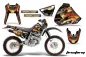 Preview: Firestorm Schwarz mit Nummernfeldern für Honda XR400 1996-2004