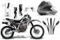 Preview: Carbon-X Silber mit Nummernfeldern für Honda XR600R 1988-2000
