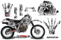 Preview: Northstar Hintergrund = Weiß, Designfarbe = Weiß mit Nummernfeldern für Honda XR600R 1988-2000
