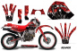 Preview: Reaper Rot mit Nummernfeldern für Honda XR600R 1988-2000