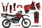 Preview: Carbon-X Rot ohne Nummernfeldern für Honda XR650L 1993-2018