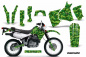 Preview: Digicamo Grün ohne Nummernfeldern für Honda XR650L 1993-2018