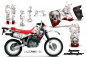 Preview: Bone Collector Weiß mit Nummernfeldern für Honda XR650L 1993-2018