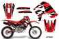 Preview: Attack Red with number plates for Honda XR650R 2000-2010