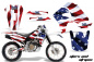 Preview: Stars and Stripes with number plates for Honda XR650R 2000-2010
