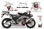 Preview: Bone Collector Weiß für Honda Sport Bike CBR 1000RR 2004-2005