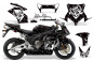 Preview: SilverStar - Reloaded Hintergrund = Schwarz, Designfarbe = Weiß für Honda Sport Bike CBR 1000RR 2004-2005