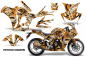 Preview: Psycho Kraken Background = Orange, Design color = Black for Honda Sport Bike CBR 250R 2010-2013