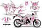 Preview: Butterfly Background = White, Design color = Pink for Honda Sport Bike CBR 250R 2010-2013
