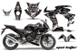 Preview: Mad Hatter Hintergrund = Schwarz, Designfarbe = Silber für Honda Sport Bike CBR 500R 2013-2014