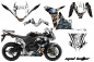 Preview: Mad Hatter Hintergrund = Weiß, Designfarbe = Schwarz für Honda Sport Bike CBR 600RR 2007-2008