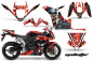 Preview: Mad Hatter Hintergrund = Rot, Designfarbe = Schwarz für Honda Sport Bike CBR 600RR 2007-2008