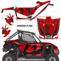 Preview: Dragon Flow Red for Honda Talon 1000X/R 2 Door 2019-2022