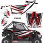 Preview: Dynamik Background = Black, Design color = Red for Honda Talon 1000X/R 2 Door 2019-2022