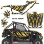 Preview: Royal Armor Background = Black, Design color = Yellow for Honda Talon 1000X/R 2 Door 2019-2022