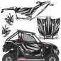 Preview: Zooted Background = Black, Design color = Silver for Honda Talon 1000X/R 2 Door 2019-2022