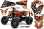 Preview: Mad-Hatter Background = Orange, Design color = Black for KTM SX 505 Quad