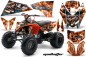 Preview: Mad-Hatter Background = Orange, Design color = Silver for KTM SX 505 Quad
