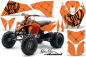 Preview: SilverStar - Reloaded Background = Orange, Design color = Black for KTM SX 505 Quad