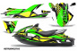 Preview: Retrospective Hintergrund = Gelb, Designfarbe = Grün für Kawasaki 250X/260X/260LX 2007-2012