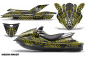 Preview: Widow Maker Hintergrund = Schwarz, Designfarbe = Gelb für Kawasaki 250X/260X/260LX 2007-2012