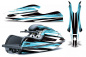 Preview: Attack Aqua Blau für Kawasaki 800 SX/SX-R/R 2003-2012