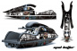 Preview: Mad Hatter Hintergrund = Schwarz, Designfarbe = Weiß für Kawasaki 800 SX/SX-R/R 2003-2012