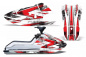 Preview: Slash Hintergrund = Weiß, Designfarbe = Rot für Kawasaki K2 650 1986-1995
