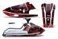 Preview: Swift Hintergrund = Schwarz, Designfarbe = Rot für Kawasaki K2 650 1986-1995