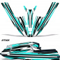 Preview: Attack Teal Blau für Kawasaki 440/550 SX 1982-1995