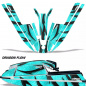 Preview: Dragon Flow Teal Blau für Kawasaki 440/550 SX 1982-1995