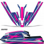 Preview: Zooted Hintergrund = Blau, Designfarbe = Pink für Kawasaki 440/550 SX 1982-1995