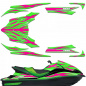 Preview: Zooted Hintergrund = Grün, Designfarbe = Pink für Kawasaki Ultra 300X/310X 2011-2021