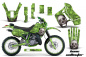 Preview: Bone Collector Grün mit Nummernfeldern für Kawasaki KDX200 1989-1994