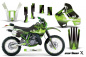Preview: Carbon-X Grün mit Nummernfeldern für Kawasaki KDX200 1989-1994