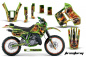 Preview: Firestorm Grün mit Nummernfeldern für Kawasaki KDX200 1989-1994