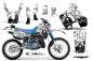 Preview: Reaper Weiß mit Nummernfeldern für Kawasaki KDX200 1989-1994