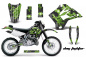Preview: Dog Fighter Grün ohne Nummernfeldern für Kawasaki KDX200 1995-2006