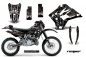 Preview: Reaper Schwarz mit Nummernfeldern für Kawasaki KDX200 1995-2006