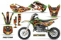 Preview: Firestorm Green with number plates for Kawasaki KLX110 2002-2009
