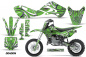 Preview: Deaden Green with number plates for Kawasaki KLX110 2002-2009