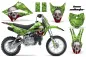 Preview: Bone Collector Grün mit Nummernfeldern für Kawasaki KLX110 2010-2021