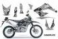 Preview: Camoplate Silber ohne Nummernfeldern für Kawasaki KLX125 D-Tracker 2010-2016