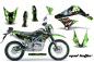 Preview: Mad Hatter Background = Green, Design color = Black with number plates for Kawasaki KLX125 D-Tracker 2010-2016