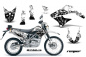 Preview: Reaper White with number plates for Kawasaki KLX125 D-Tracker 2010-2016