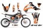 Preview: Street Star Orange ohne Nummernfeldern für Kawasaki KLX140 2008-2019