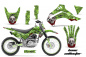 Preview: Bone Collector Grün mit Nummernfeldern für Kawasaki KLX140 2008-2019