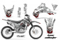 Preview: Bone Collector Weiß mit Nummernfeldern für Kawasaki KLX140 2008-2019